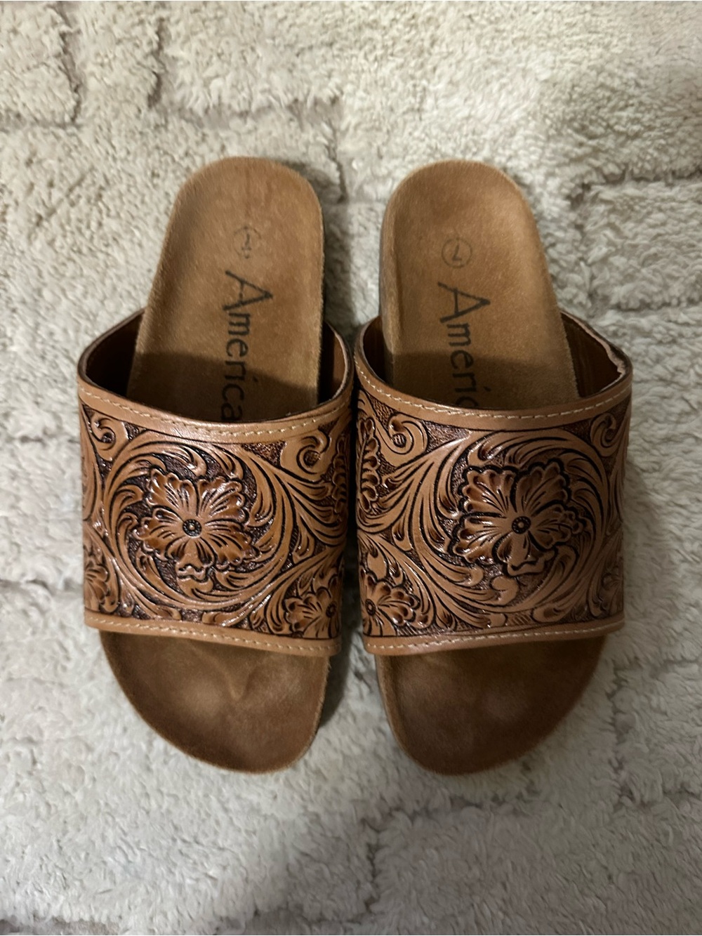 American Darling Western Slide Sandals size 7